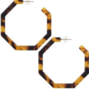 𝐍𝐄𝐖! 🔥Lightweight resin octagon tortoise earrings